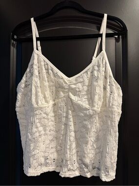 Aerie White Lace tank
